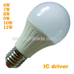 LED A60 bulb ECO plastic body 6W 7W 8W 10W 12W 170-260V IC