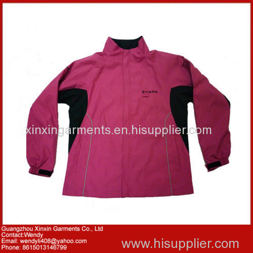 OEM Custom Design Red Waterproof Jacket for women