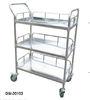 Medical stainless steel trolley 2ply 3ply Hospital Furniture in emergency rooms