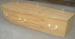 Customized Caskets Plywood Veneer Cardboard Coffins With Flat Lid