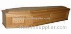 Satin Lined Cardboard Eco Friendly Coffins with Convex Lid and Frame Body