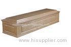 Convex Lid Rectangle Cardboard Coffins with Frame Walls and Satin Linings