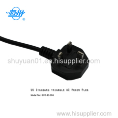 Hot sale UK Triangle AC power plug