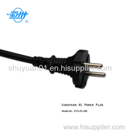 VDE European round AC power plug