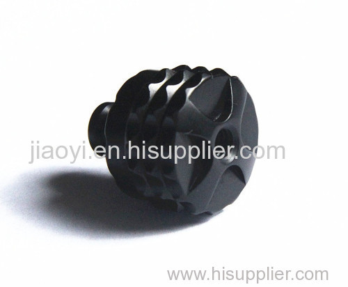 Precision machining hunting bow knurling knob