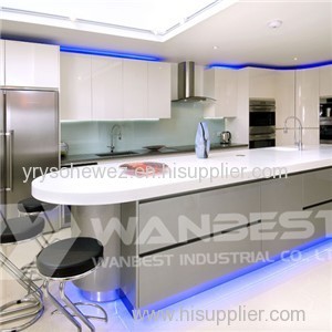 Hi Macs White Island Blue Light Kitchen