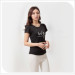 Apparel&Fashion T-shirts Relaxes Bamboo Knitted u-Neck Tee For Ladies