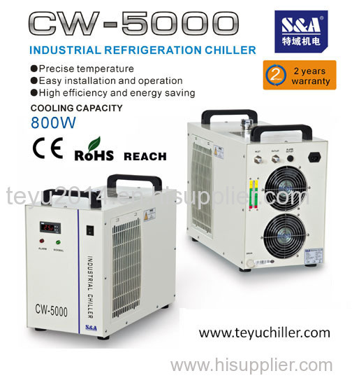 Is there any difference in construction material between chiller CW-5000 and CW-5200