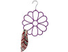 Fashion flower design Red flocked scarf hanger Made by ABS plastic