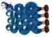 Virgin Brazilian Body Wave Hair Pretty Ombre Color Short Hair 1B / Blue