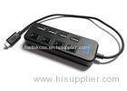 Macbook / PC USB Type C HUB Adapter Black Color Support Over Current Protection