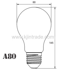 LED A80 bulb high power 24W 170-260V IC