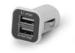 Black / White Smart Micro USB Cable Car Charger 15.5W High Conversion Efficient