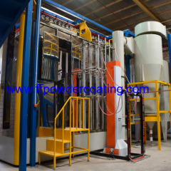 vertical powder coating system