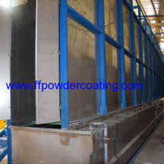 vertical powder coating system