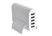 AC 100V - 240V High Speed USB Desktop Charger 5 Ports With Fire Resistan Plastic Case