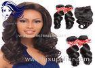 Peruvian Remy Double Weft Hair Extensions Tangle Free For Short Hair