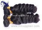 Colored Long Virgin Brazilian Hair Extensions Tangle Free with Clips