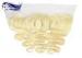 Blonde Color Font Full Lace Wigs Human Hair Swiss Lace 4 Inch