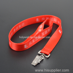 Fashion polyester custom lanyard neck belt with good price