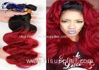 1B / 99J Brazilian Virgin Short Hair Ombre Color For Black Hair