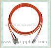 Duplex Single Mode Fibe Optic Patch Cord With 2mm Diameter ST SC FC Connector