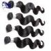 Jet Black Grade 6A Virgin Hair Body Wave with 12 Inch No Shedding