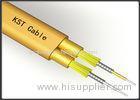 Duplex OM3 Yellow Fiber Optic Cable PVC Sheath Fiber Optic Distribution Cable