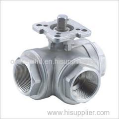 Female Thread Tee Ball Valve