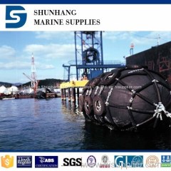 Marine floating inflatable boat fender with tire and chain