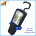 3W COB hook and magnet work light 250Lumen high power lamp 3*AAA outdoor camping lamps magent repairing lamp