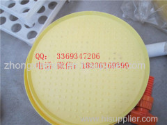 Round plastic chick feeding pan