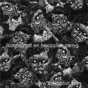Water Transfer Printing Process Hydro Graphics Printing- Skull Paterns Film GWR027