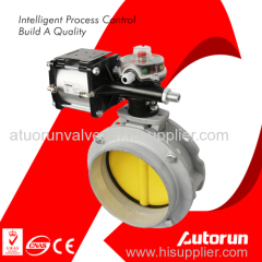 Dn50 - Dn300mm Pneumatic Powder Butterfly Valve