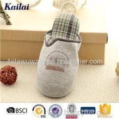 Jersey Embroider Big Head Slipper