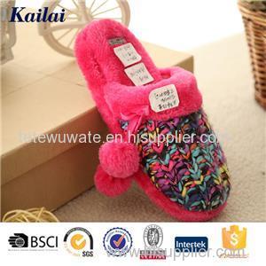 Cashmere Plush Women Slipper