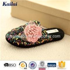 Cashmere Flower Women Slipper