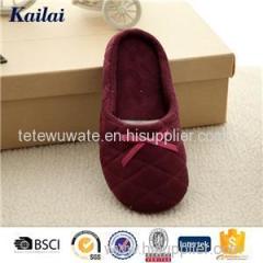 Suede Fabric Women Slipper