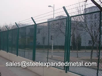 expanded metal security fencing expanded metal security mesh