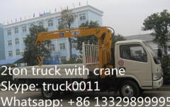 hot sale 2.5tons dongfeng telescopic truck mounted crane