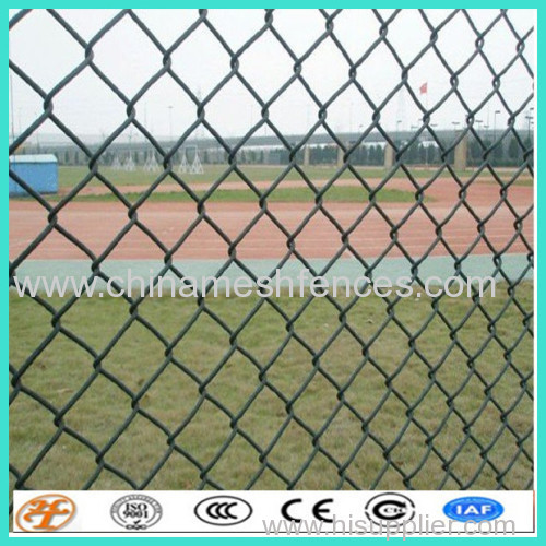 factory supply galvanized and PVC coated golf boundary chain link fence cyclone fence