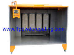 Manual powder coating spray booth