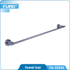 Wall mounted bathroom single towel bar