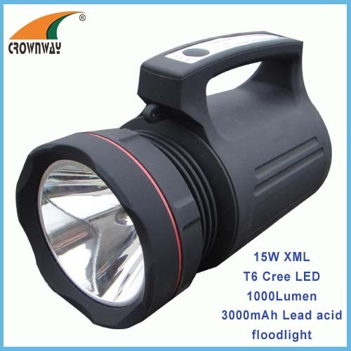 15W XML T6 Cree Led 1200Lumen flood light 18650 rechargeable LED portable lantern recahrgeable spotlight