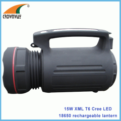15W XML T6 Cree Led 1200Lumen flood light 18650 rechargeable LED portable lantern recahrgeable spotlight