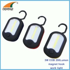 COB working light magnet and hook working lamp COB high power 3AAA repairing lamp emergency light outdoor camping light