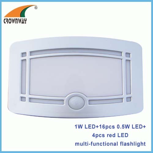 Led indoor motion sensor lights Led wall PIR motion sensor night cabinet lamps 4AA home light