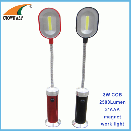 3W COB gooseneck magnetic work light