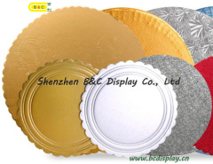 Embossing aluminum foil paper with flower edged cake boards with SGS