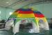 Outdoor Big Air Tight Inflatable Tent With White Tubes And Colorful Roof
